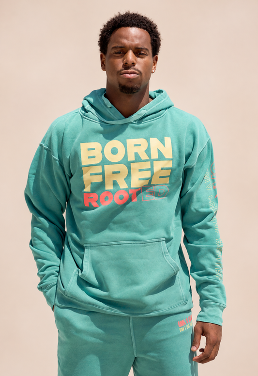 BORN FREE ROOTED Statement Hoodie - OAK & ACORN ~ Only for the Rebelles