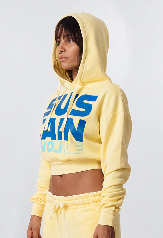 SUSTAIN Cropped Hoodie