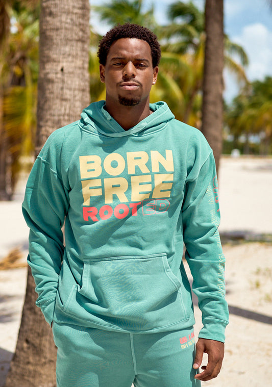 BORN FREE ROOTED Statement Hoodie